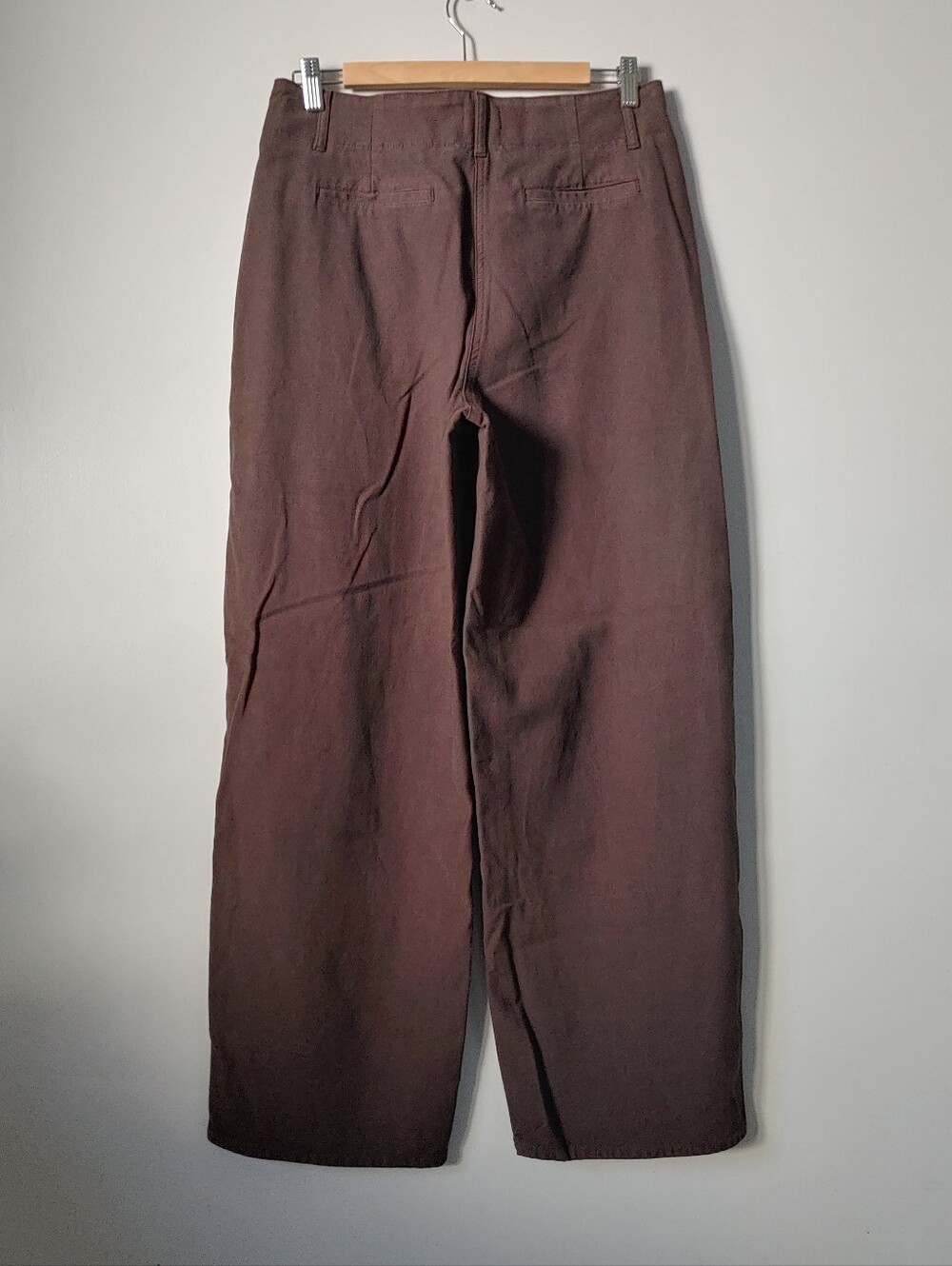 Aritzia Wilfred Ascendant Pant High Rise Utility Wide Leg Size 8 Brown - Picture 12 of 16